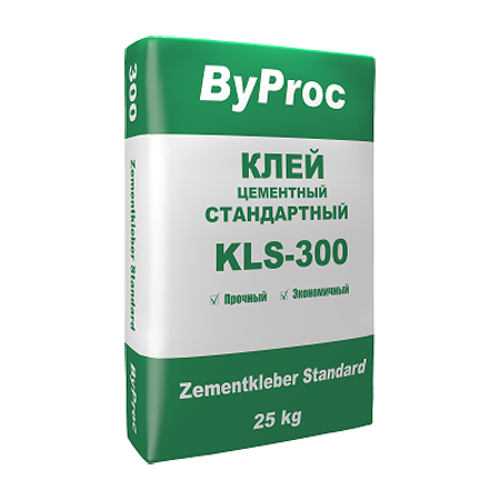 Клей цементный стандартный ByProc KSS-300 25 кг